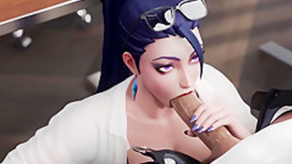 Ambitious student indulges multiple lovers in anal for success in thrilling 3d sex gang-bang - 4 dicks in ass