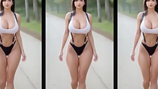 AI Sexy MODELS - Generated hot animation girls wants fuck. Compilation Porn