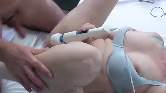 MILF Pussy gets Vibrator and a Cock and Throbes with Orgasm.
