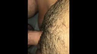 Giving my Pregnant Wife’s Hairy Pussy A Creampie