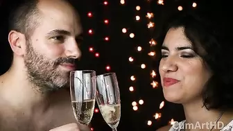 Happy new Year 2019! Cum & Champagne, how Classy! (cum on Food 4)