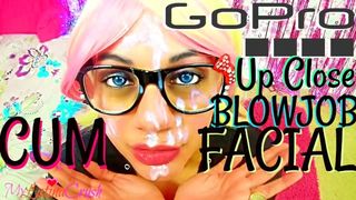 Massive Facial Close up GoPro Blowjob from MyLatinaCrush @TheFunnyFluffer