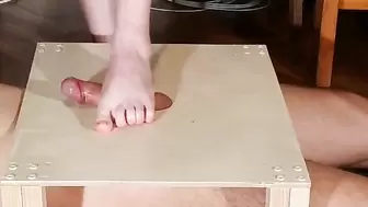 Domina Bare Feet Cock Stomping & Footjob with Huge Cumshot Pt2 HD