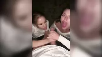 Two College Girls Helping a Friend. Amateur THREESOME