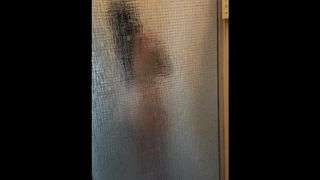 Spying on Roommate while having Steamy Shower